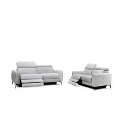 Lennox Double Powered Love Seat, Light Grey