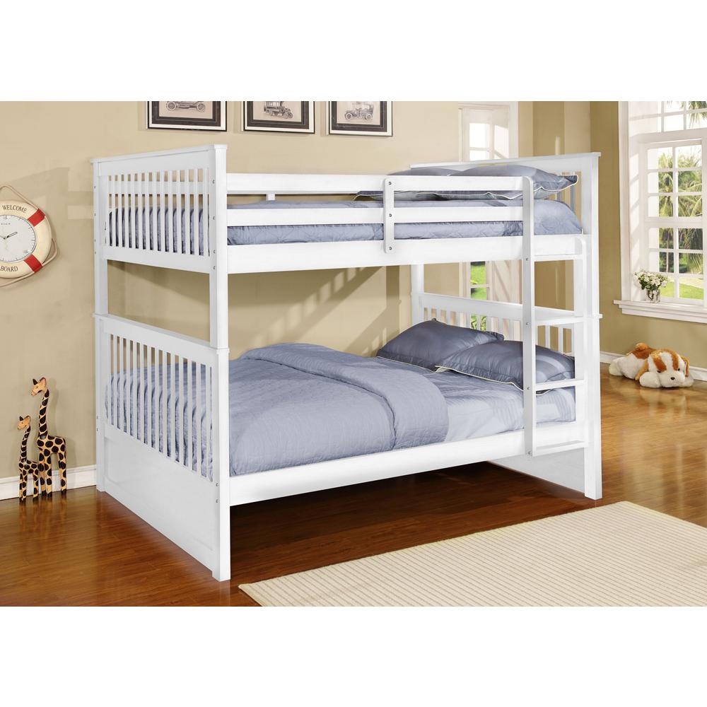 Carol Full Over Full Bunk Bed – White