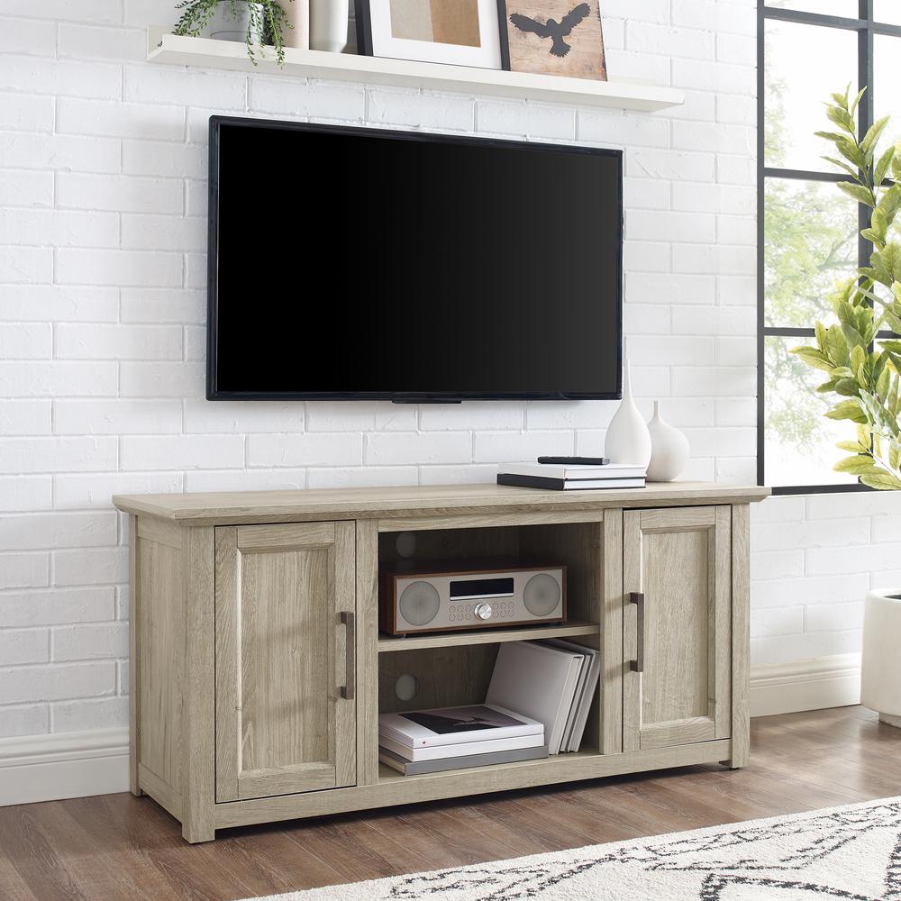 Camden 48" Low Profile Tv Stand Frosted Oak