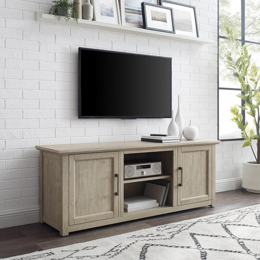 Camden 58" Low Profile Tv Stand Frosted Oak