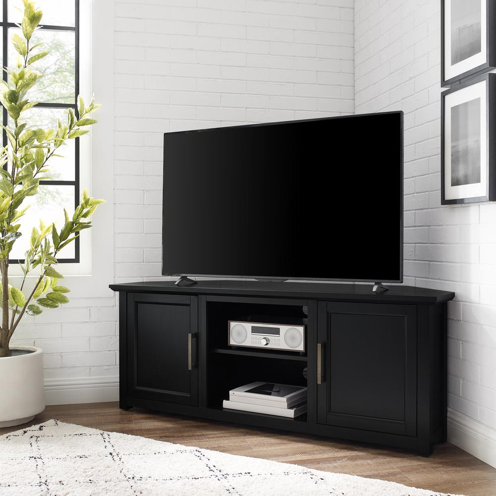 Camden 58" Corner Tv Stand Black