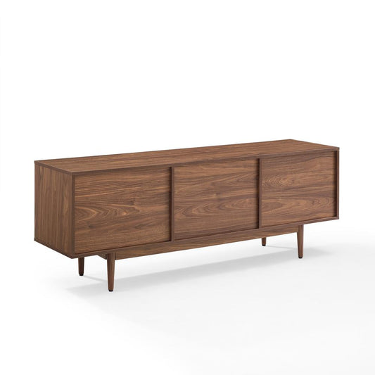 Liam Large Record Storage Console Cabinet Walnut