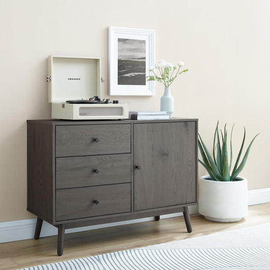 Lucas Media Console Gray