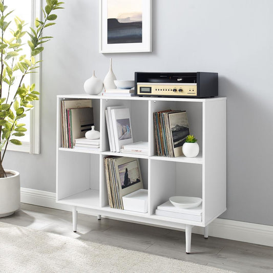 Liam 6 Cube Bookcase White