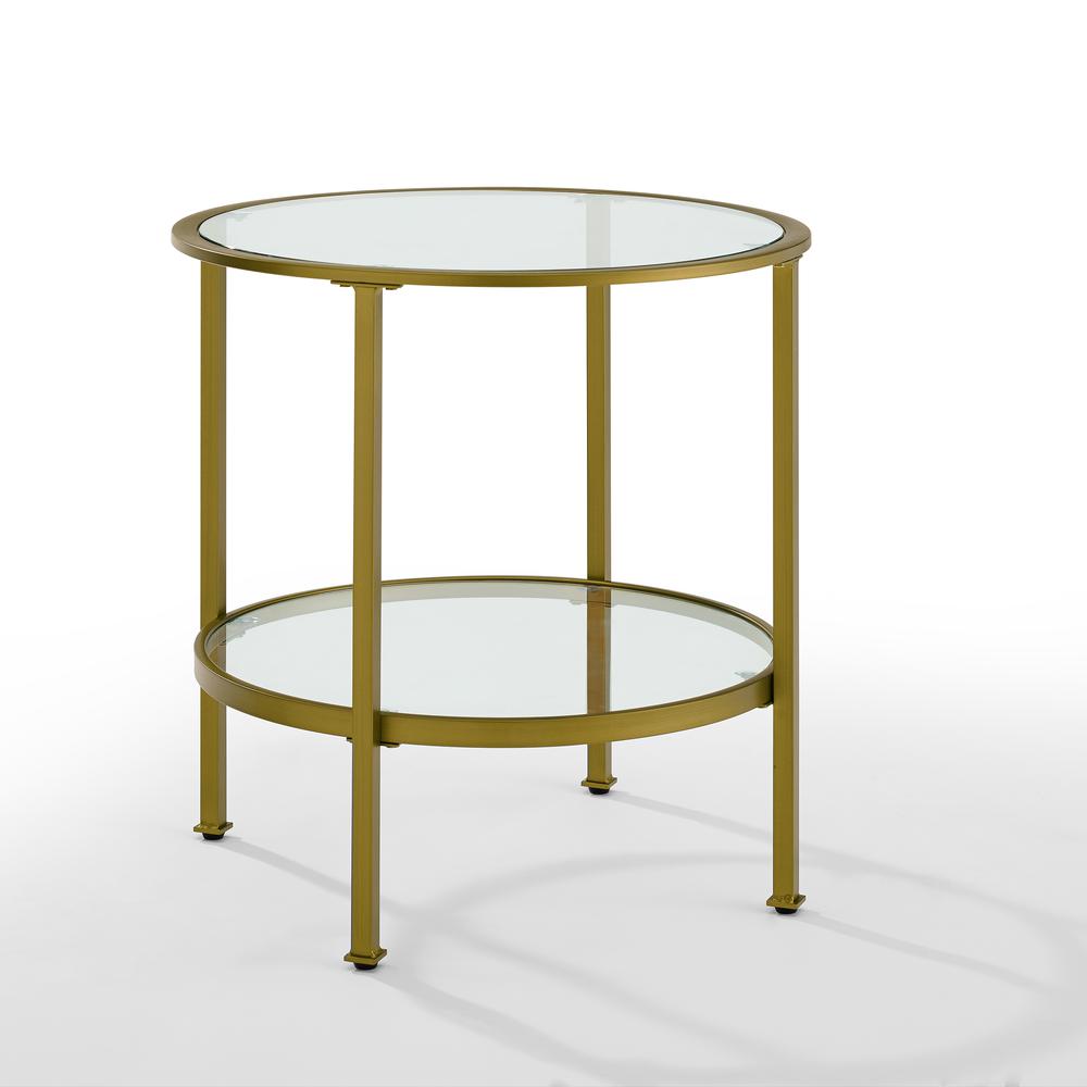 Aimee End Table Soft Gold