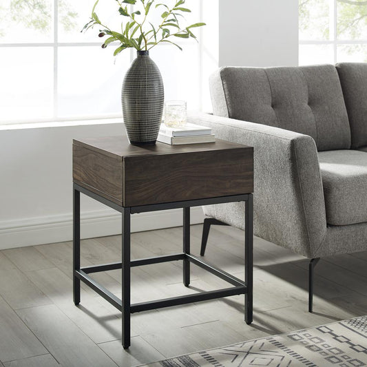 Jacobsen End Table Brown Ash/Matte Black