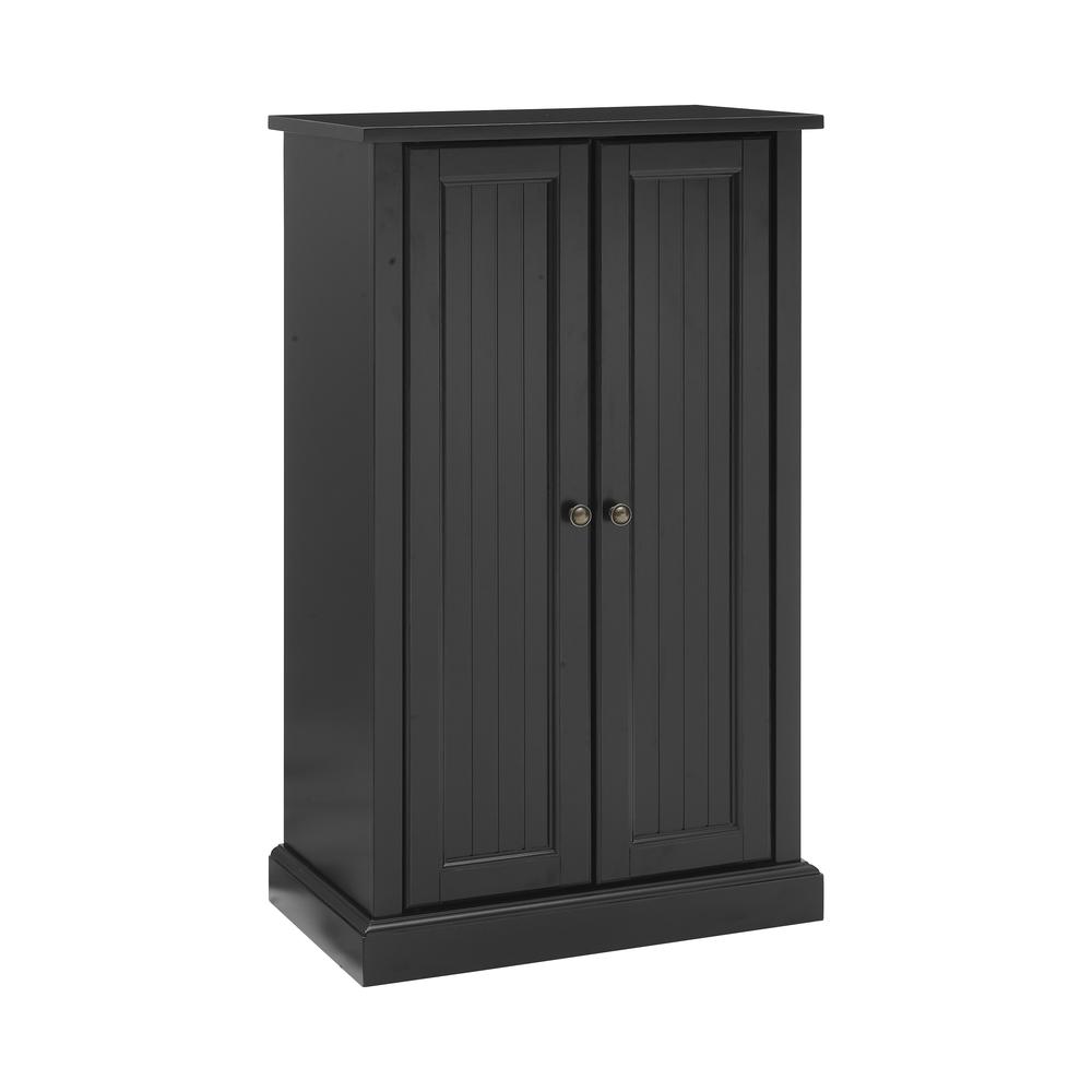 Seaside Accent Cabinet Distressed Black