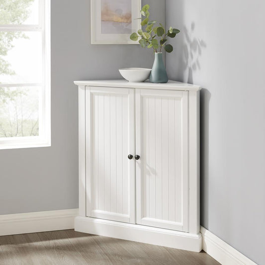 Shoreline Stackable Corner Pantry White