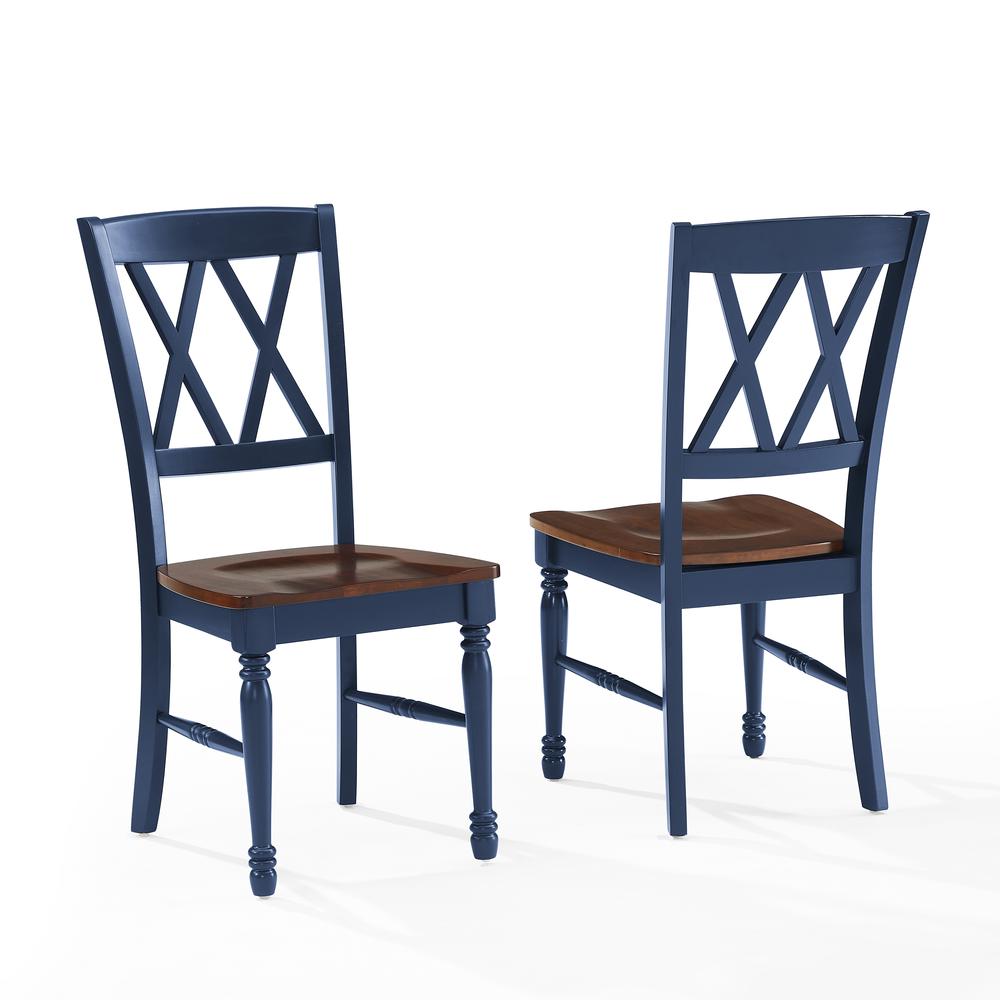 Shelby 2-Piece Dining Chair Set Navy - 2 Chairs