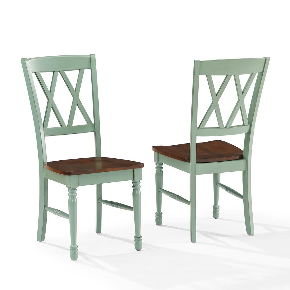 Shelby 2-Piece Dining Chair Set Distressed Teal - 2 Chairs