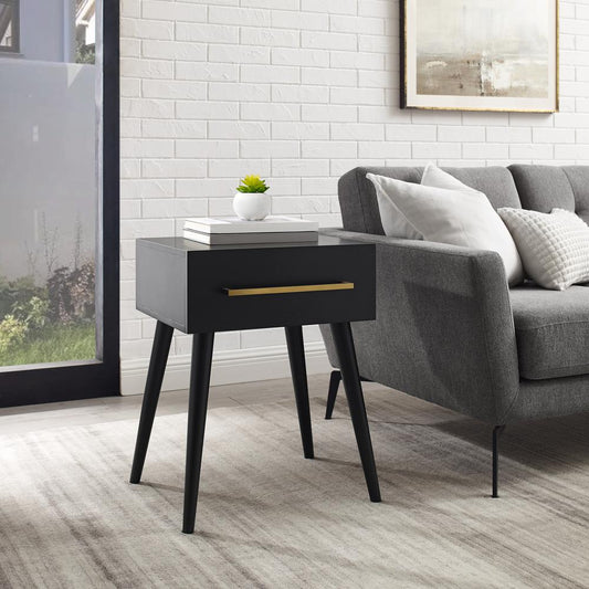 Everett End Table Matte Black