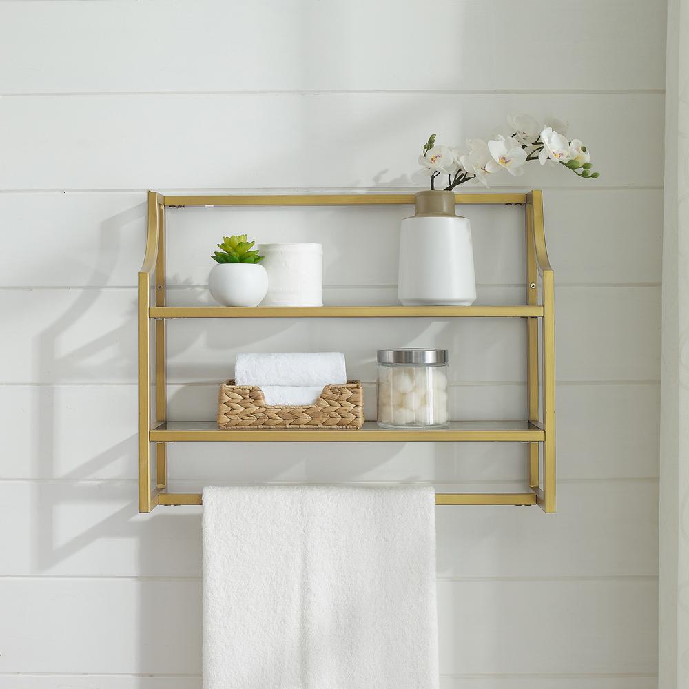 Aimee Wall Shelf Soft Gold