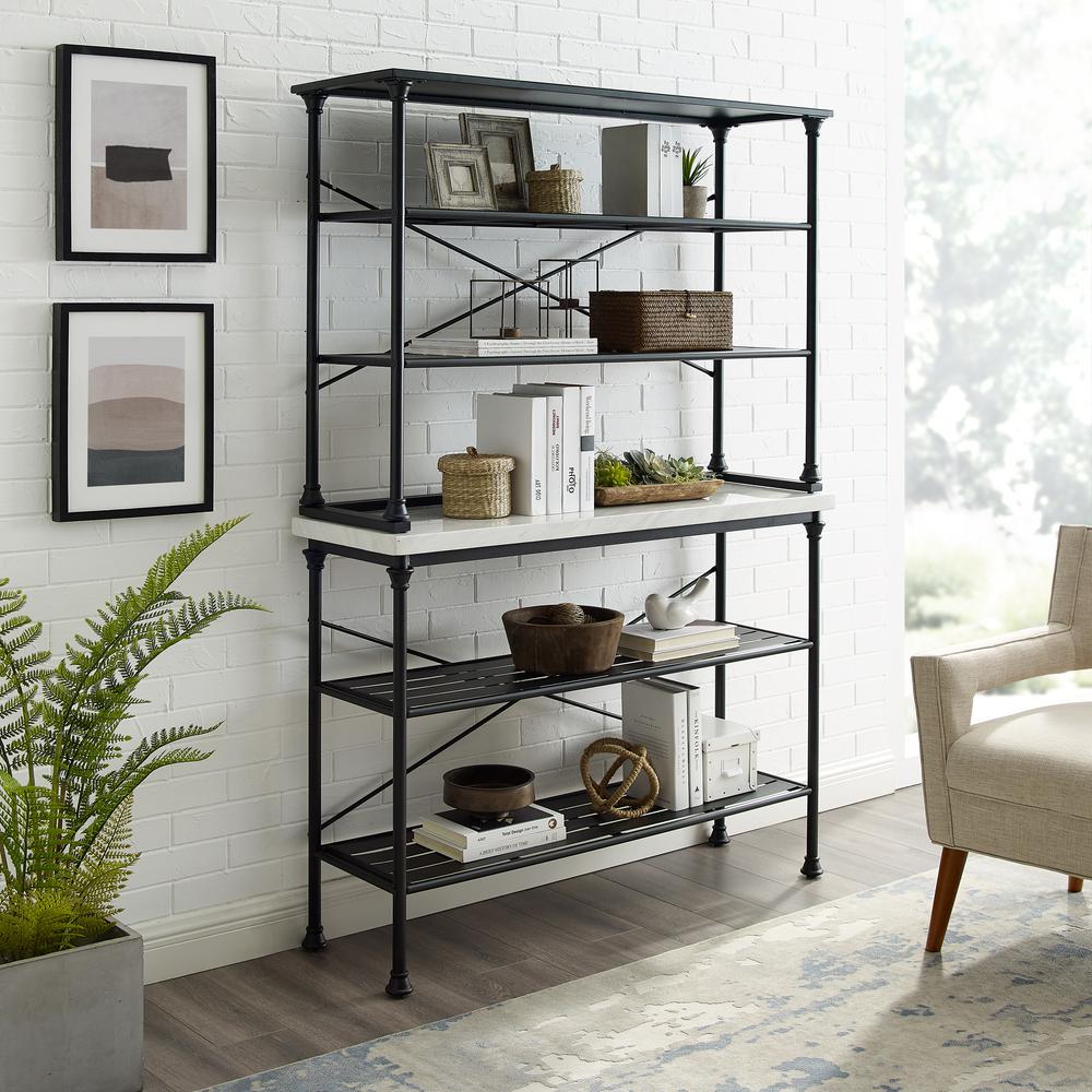 Madeleine Baker's Rack Matte Black - Console & Hutch