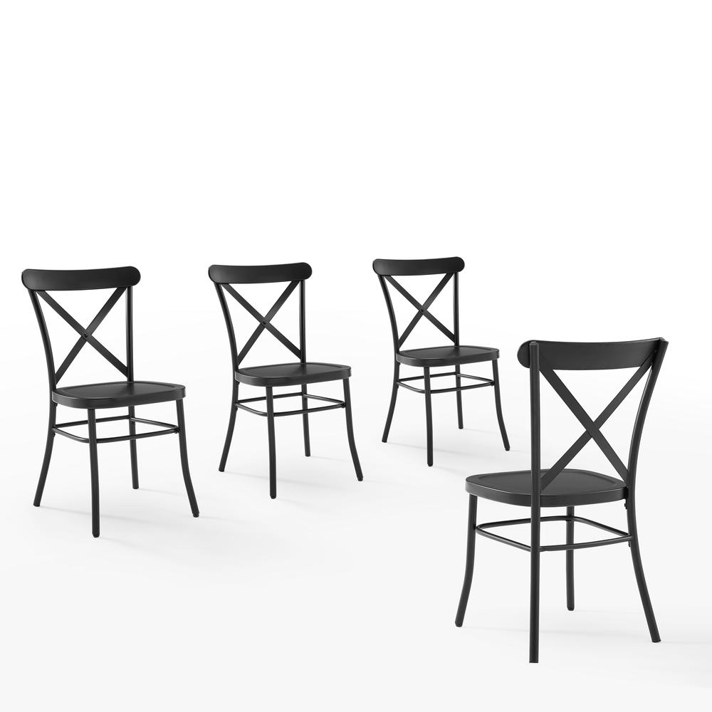 Camille 4-Piece Metal Dining Chair Set