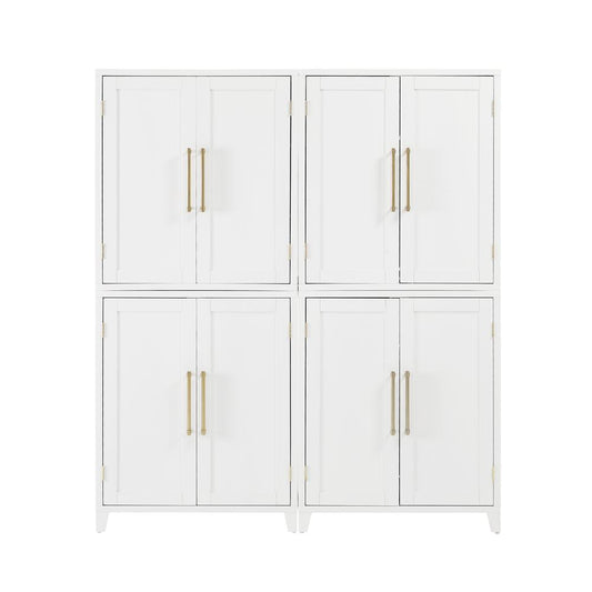 Roarke 2Pc Kitchen Pantry Storage Cabinet Set