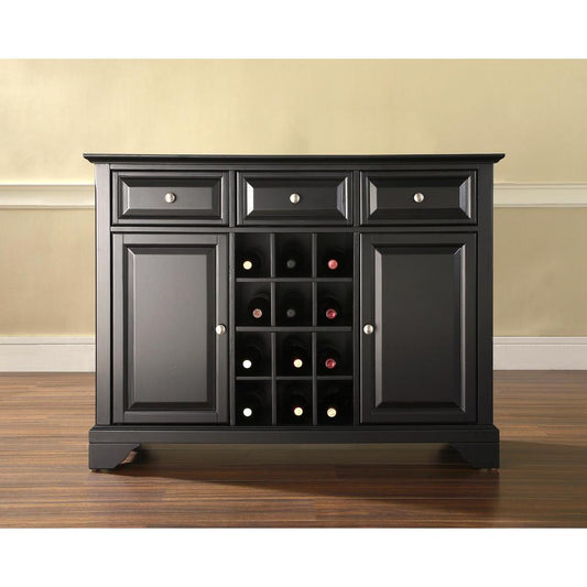 Lafayette Sideboard Cabinet W/Wine Storage Black