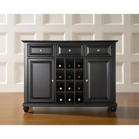 Cambridge Sideboard Cabinet W/Wine Storage Black