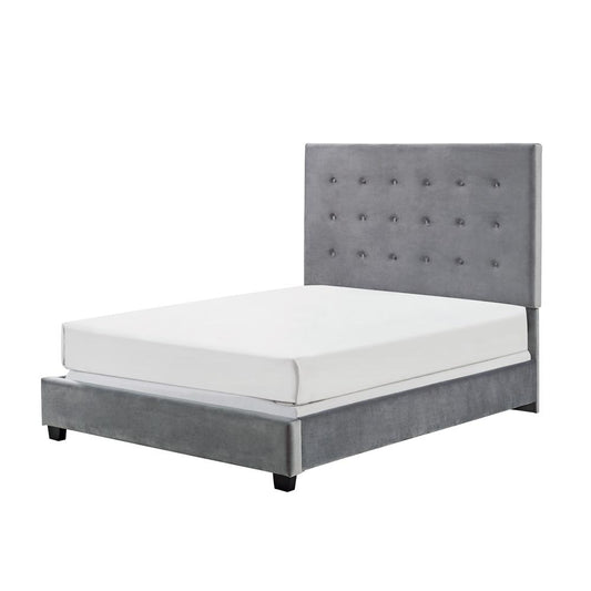 Reston Upholstered Queen Bed Shale - Headboard, Footboard, Rails