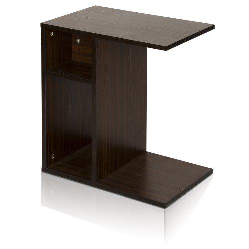 Furinno FNAJ-11102 Boyate Sofa Side Table, Walnut