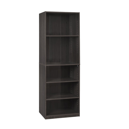 JAYA Simply Home 5-Shelf Bookcase, CC Espresso