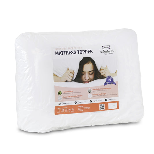 Angeland Ultra Soft Microplush Mattress Topper, King