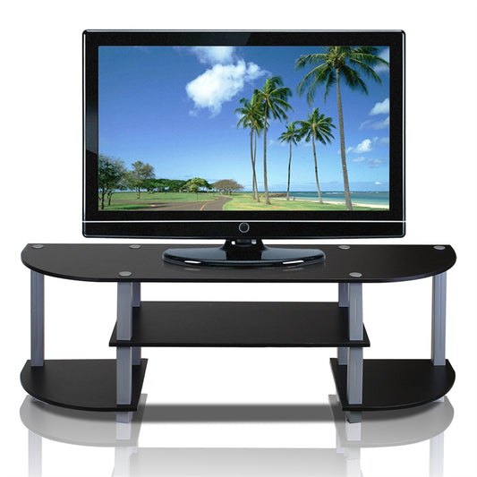 Turn-S-Tube Wide TV Entertainment Center, Black/Grey