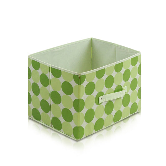 Laci  Dot Design Non-Woven Fabric Soft Storage Organizer, Green