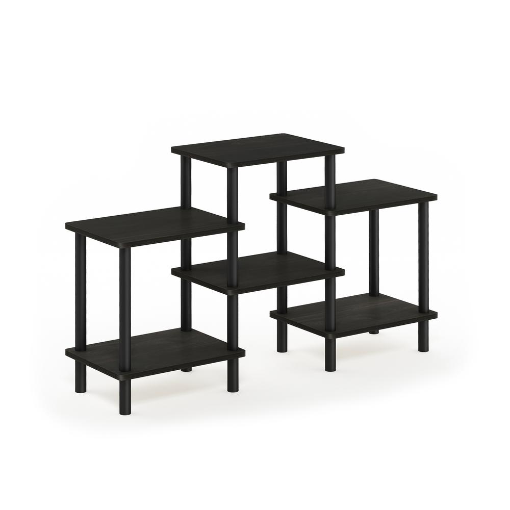 Furinno Turn-N-Tube DIY Multipurpose Combination Rack, Espresso/Black