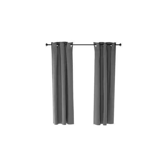 Furinno Collins Blackout Curtain 42x63 in. 2 Panels, Dark Grey