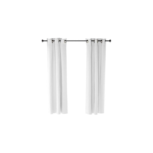 Furinno Collins Blackout Curtain 42x63 in. 2 Panels, White