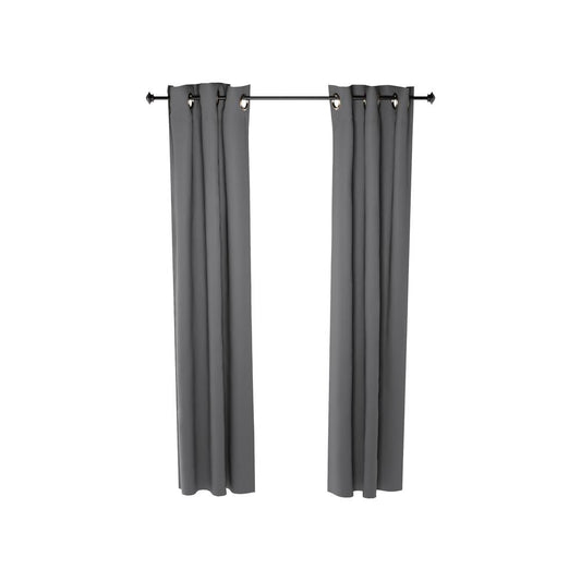 Furinno Collins Blackout Curtain 42x84 in. 2 Panels, Dark Grey