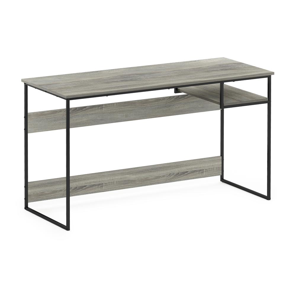 Furinno Moretti Modern Lifestyle Study Desk, 52, French Oak Grey