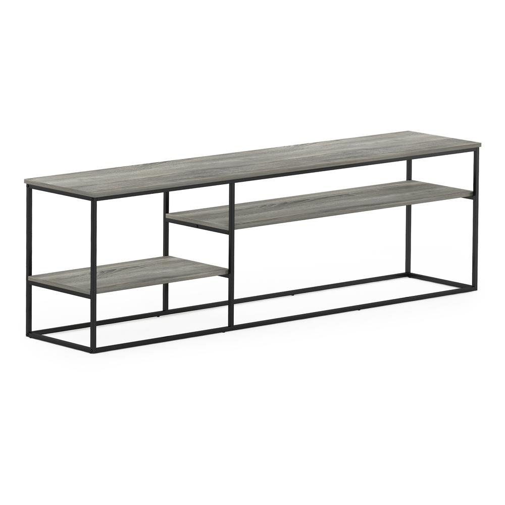 Furinno Moretti Modern Lifestyle TV Stand for TV up to 78 Inch, French Oak Grey