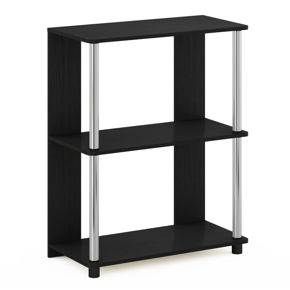 Furinno JAYA Simple Design Bookcase, Americano/Chrome