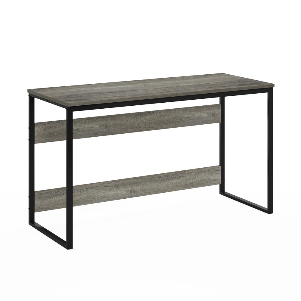 Furinno Moretti Modern Lifestyle Enhanced Study Desk, 52, French Oak Grey