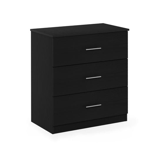 Furinno Tidur Simple Design 3-Drawer Dresser with Handle, Americano