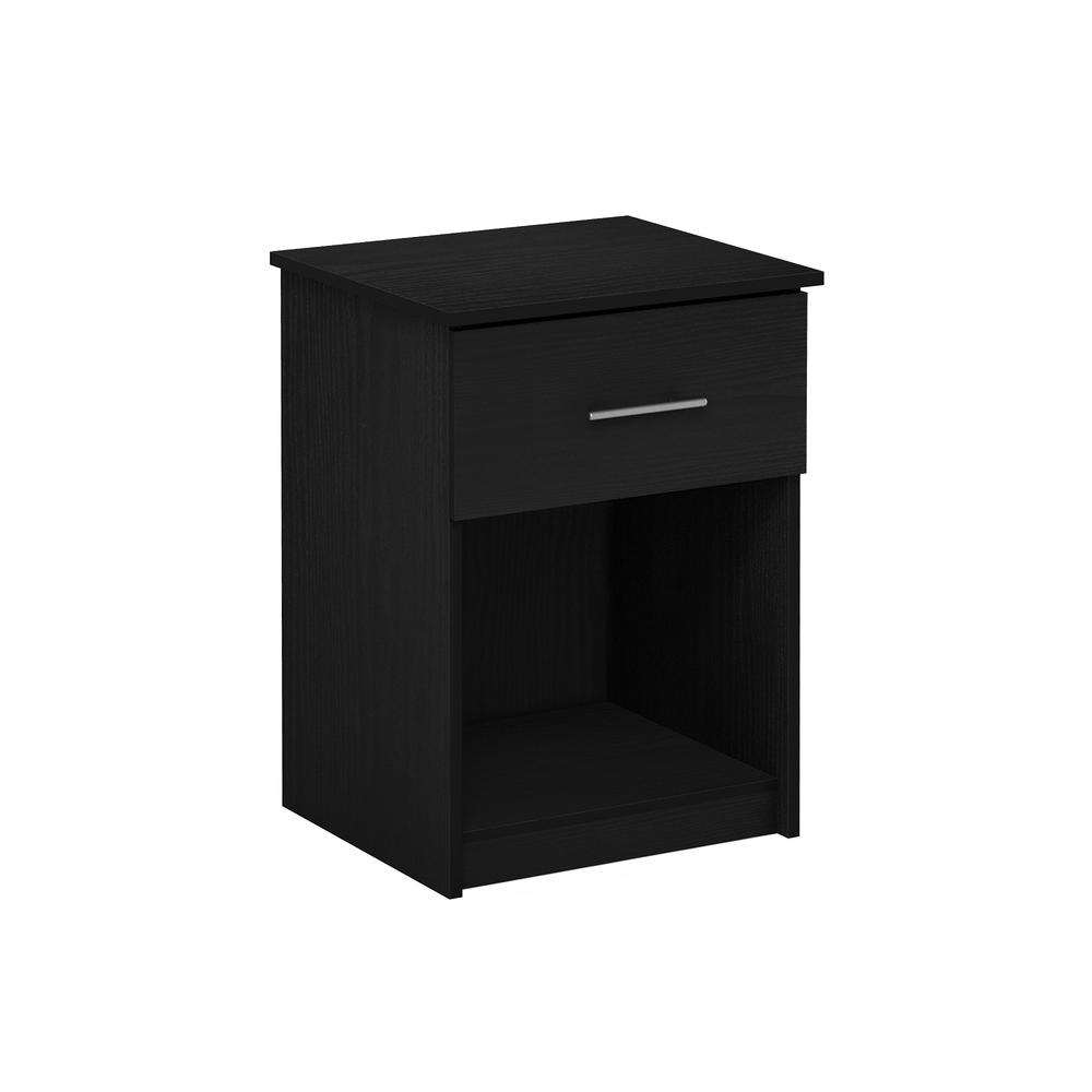 Furinno Tidur Nightstand with Handle with One Drawer, Americano