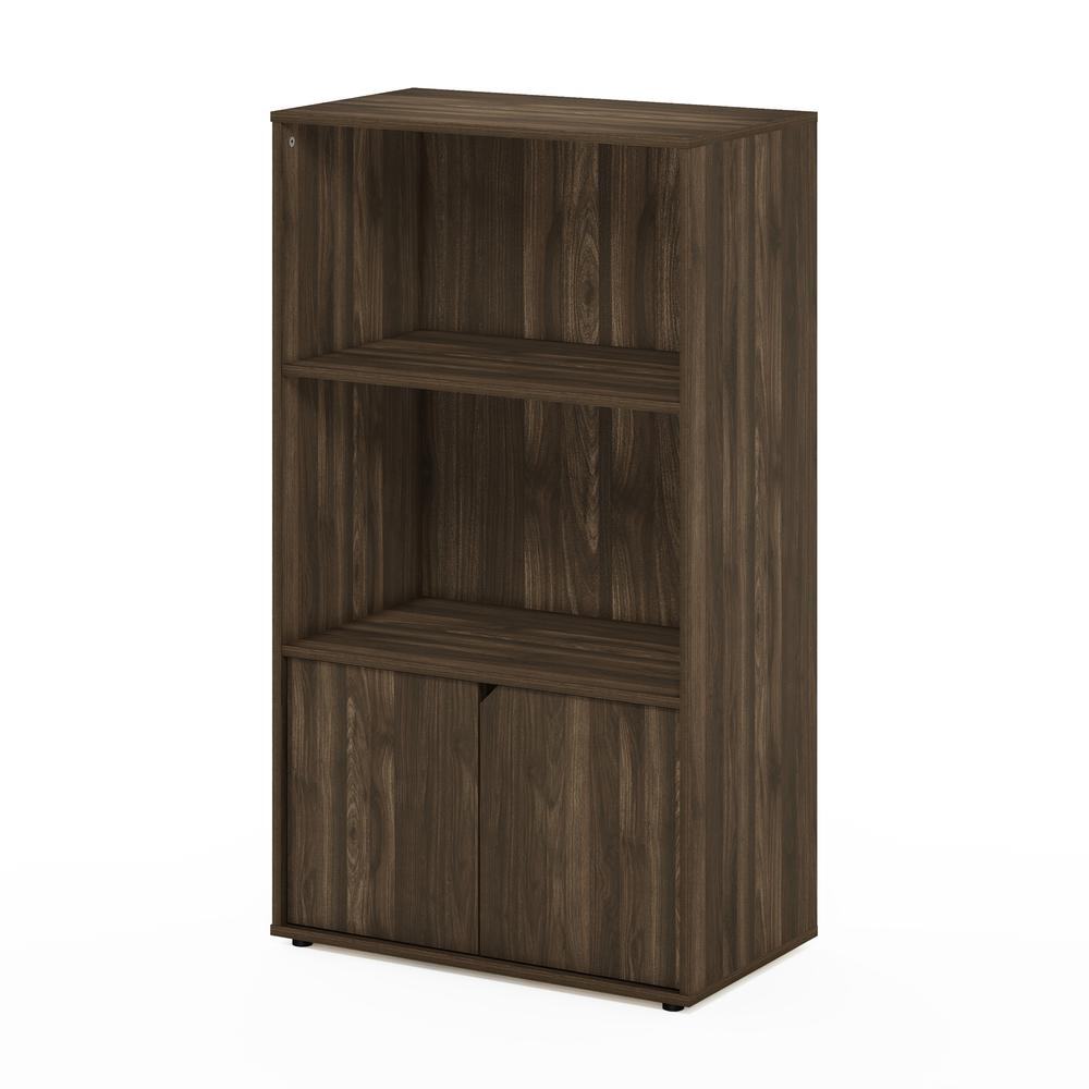 Furinno JAYA Kitchen Storage Shelf with Cabinet, Columbia Walnut