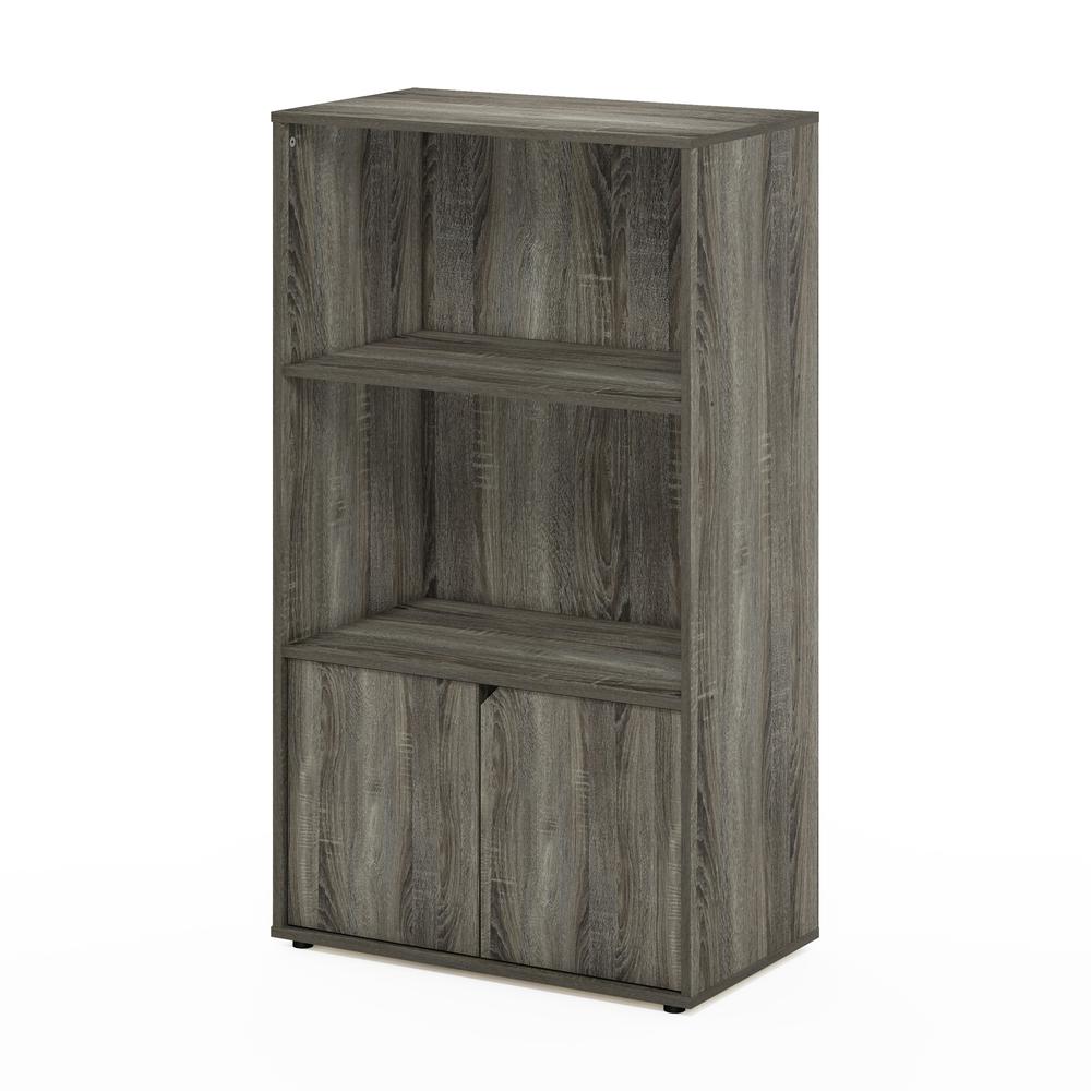 Furinno JAYA Kitchen Storage Shelf with Cabinet, French Oak Grey