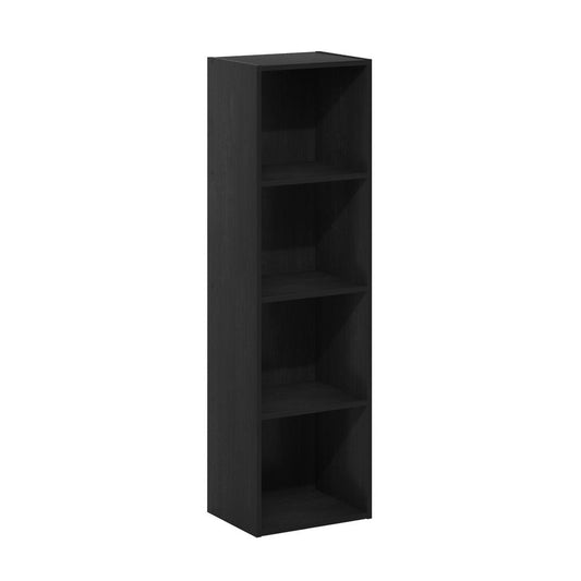 Furinno Pasir 4-Tier Open Shelf Bookcase, Blackwood