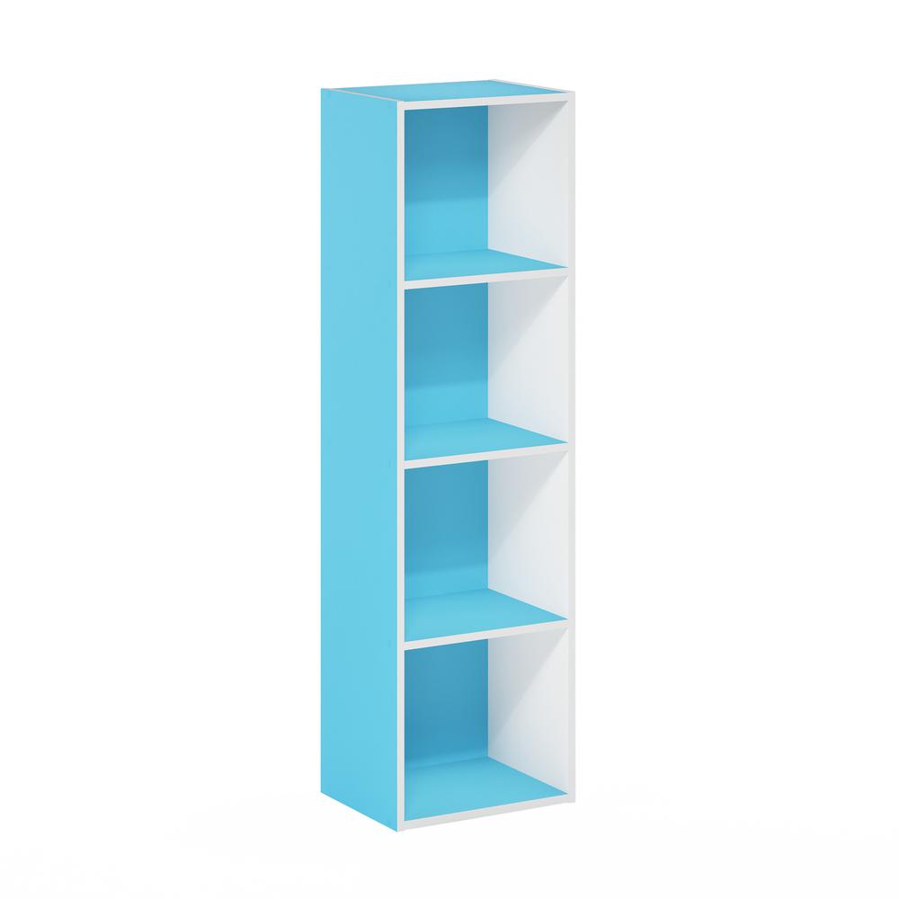 Furinno Pasir 4-Tier Open Shelf Bookcase, White