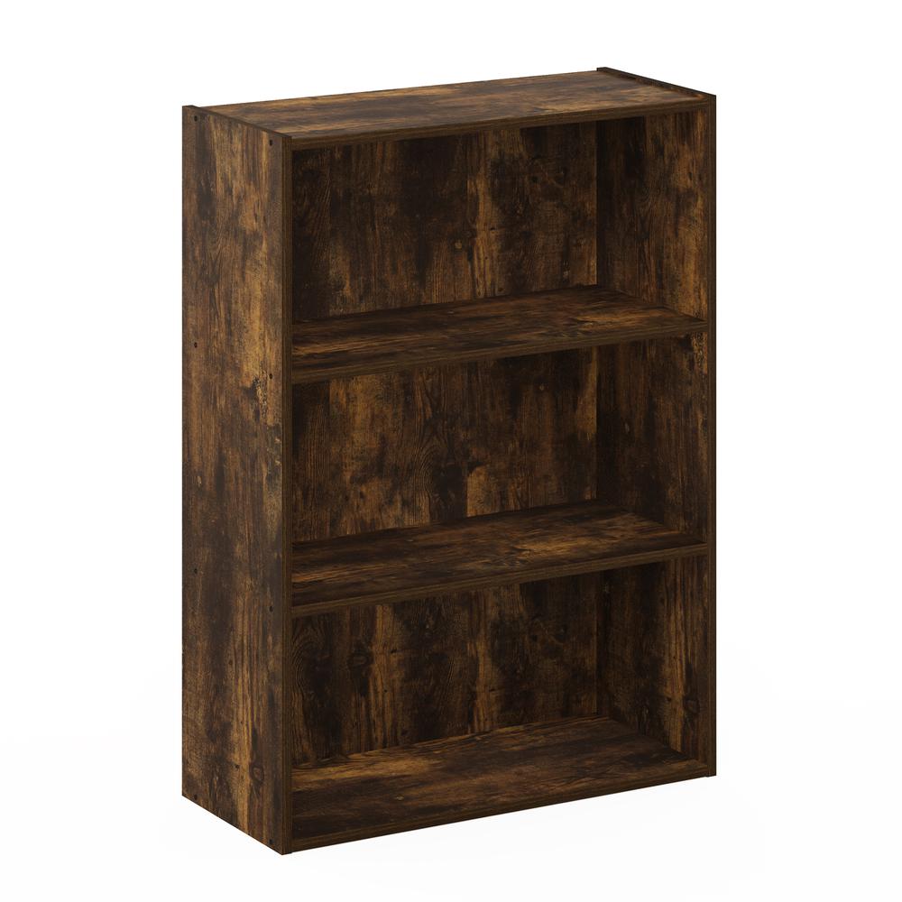 Furinno Pasir 3-Tier Open Shelf, Amber Pine