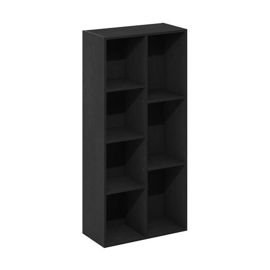 Furinno Luder 7-Cube Reversible Open Shelf, Blackwood