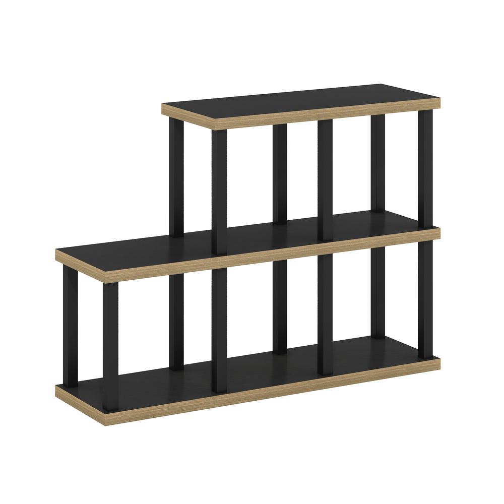 Furinno Turn-N-Tube No Tools 5-Cube Decorative Display Shelf, Americano/Black