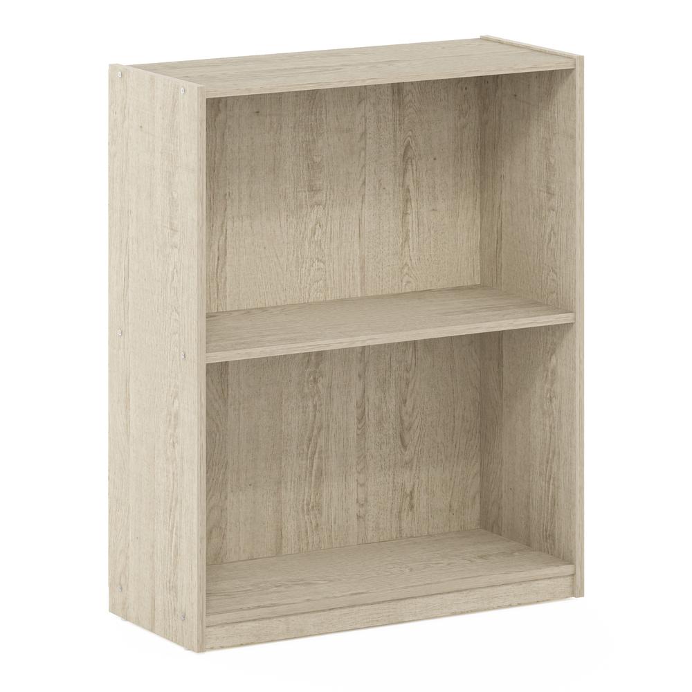 Furinno Gruen 2-Tier Open Shelf Bookcase, Metropolitan Pine