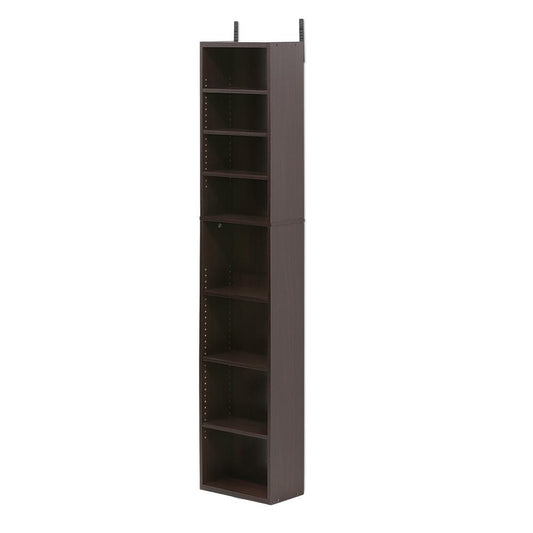 Furinno Indo 8-Tier Media Tower, Espresso 16074EX