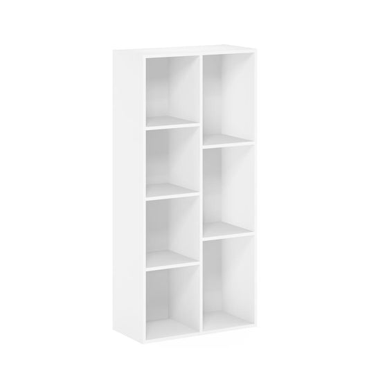 Furinno Luder 7-Cube Reversible Open Shelf, White