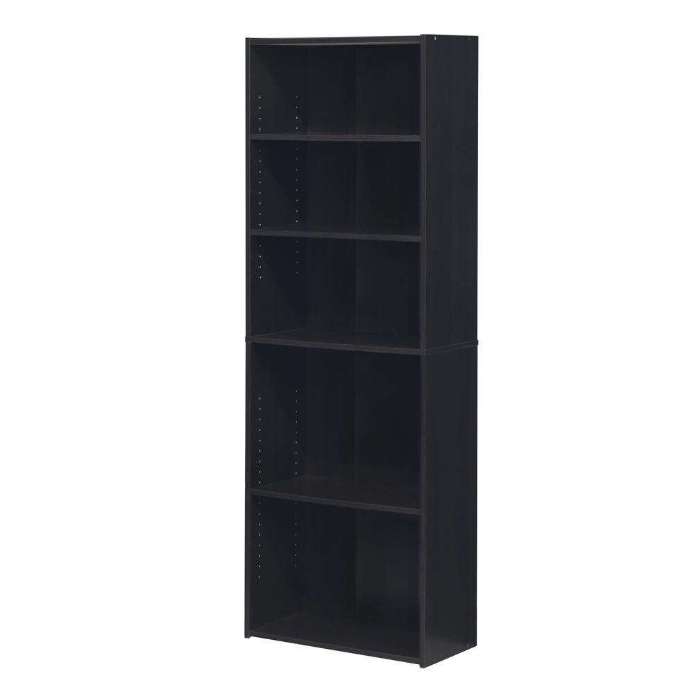 Furinno Wright 5-Shelf Bookcase, Cinnamon Cherry