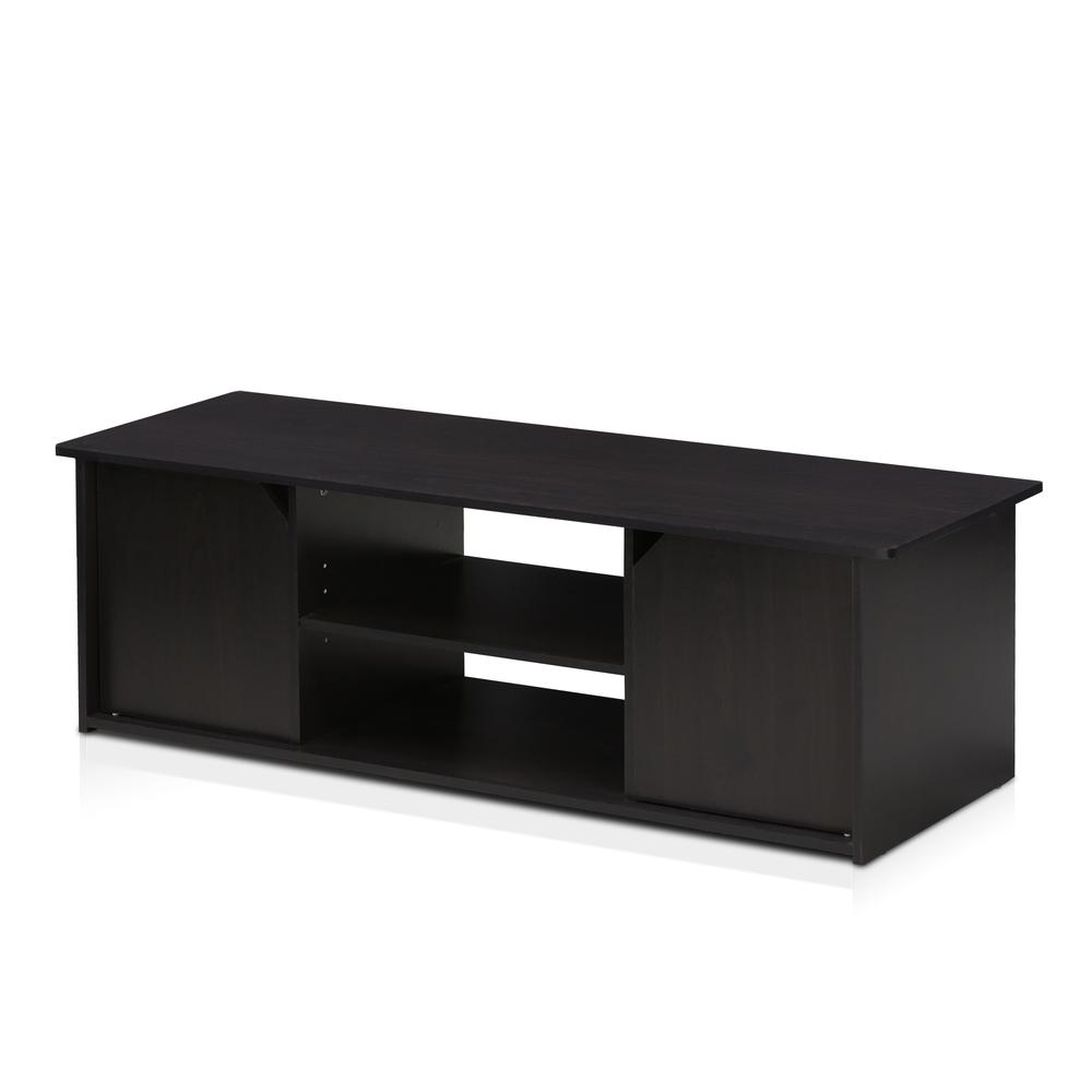 Furinno Econ TV Stand with Storage Shelf, Espresso 17044EX