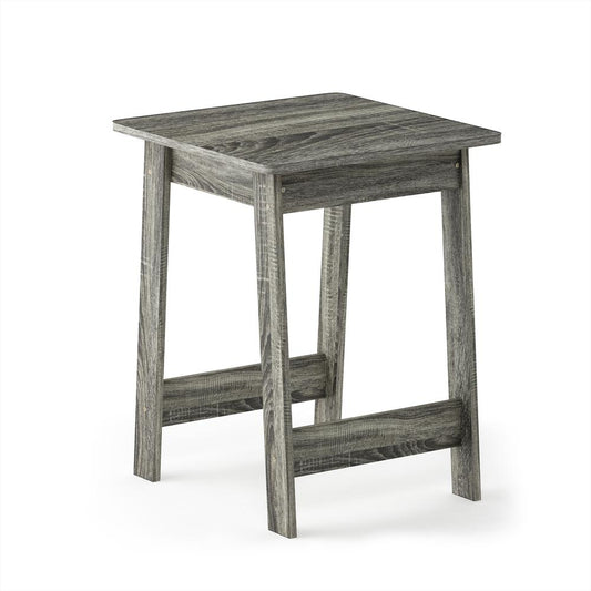 Furinno Beginning End Table, French Oak Grey 18039GYW